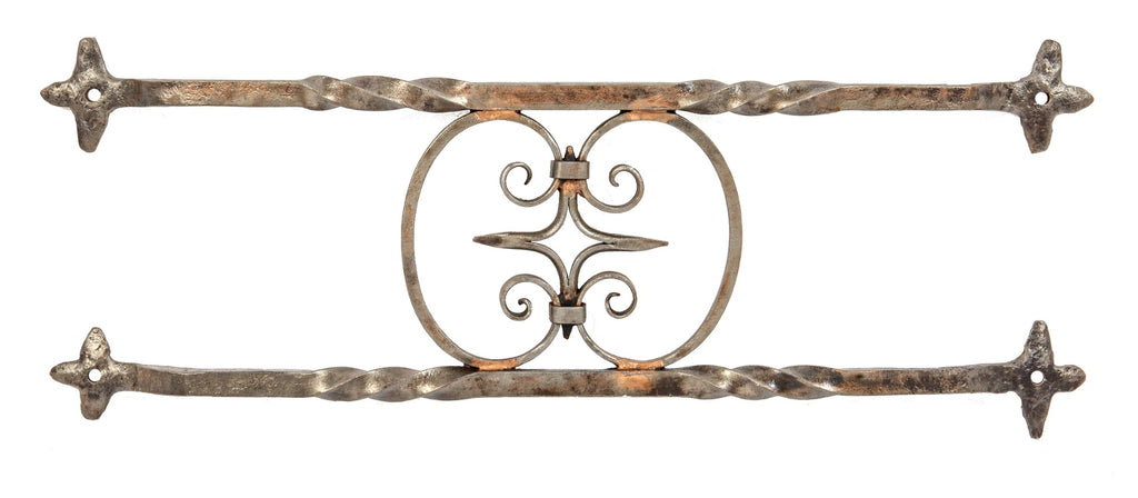 original 1929 spanish revival style ornamental wrought iron capitol theater building entrance door push bar