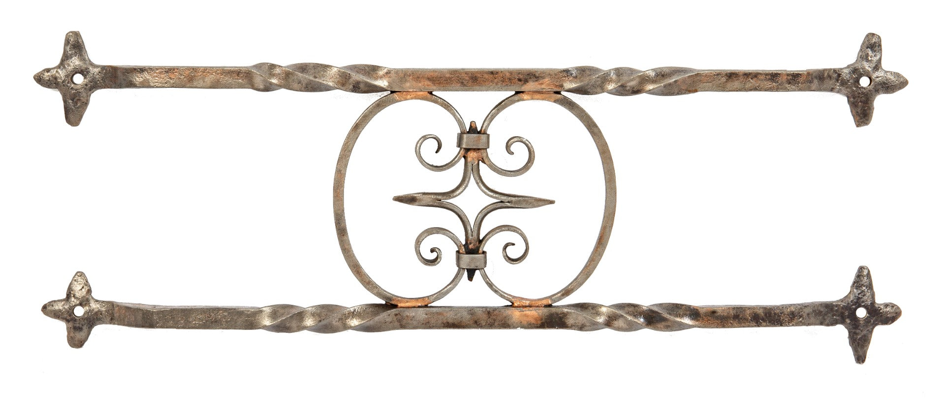 original 1929 spanish revival style ornamental wrought iron capitol theater building entrance door push bar