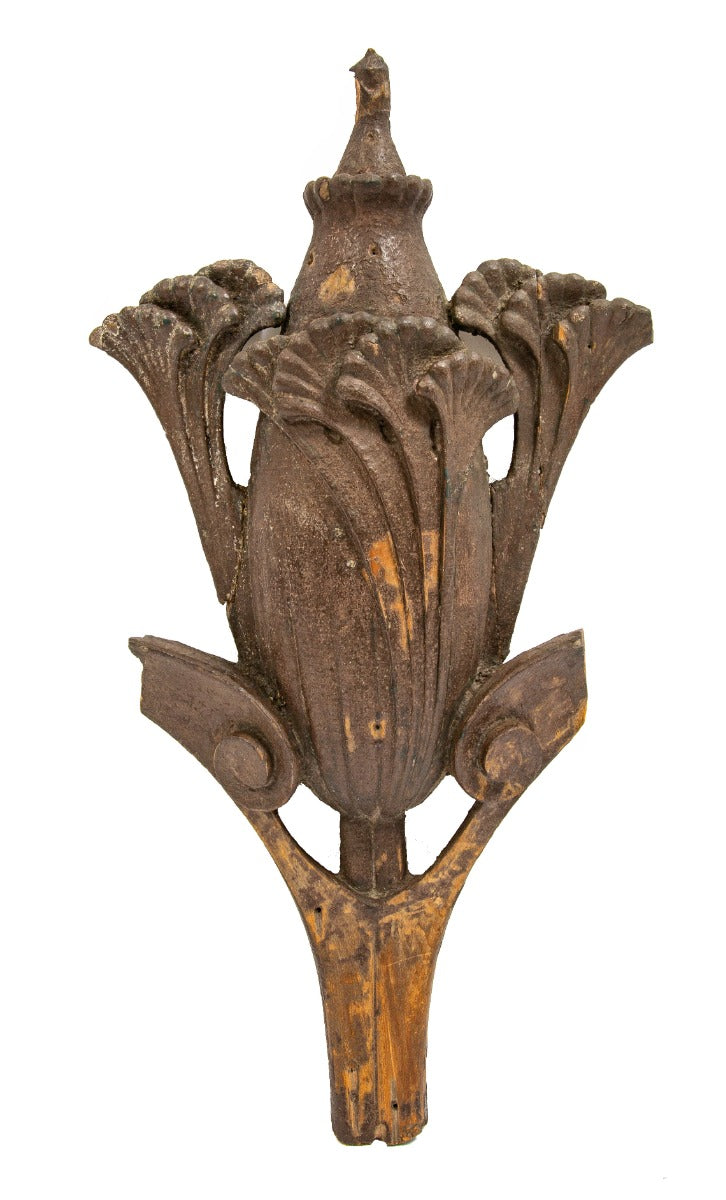 louis sullivan-designed 1883 selz residence carved wood exterior ornament salvaged during demolition in 1967