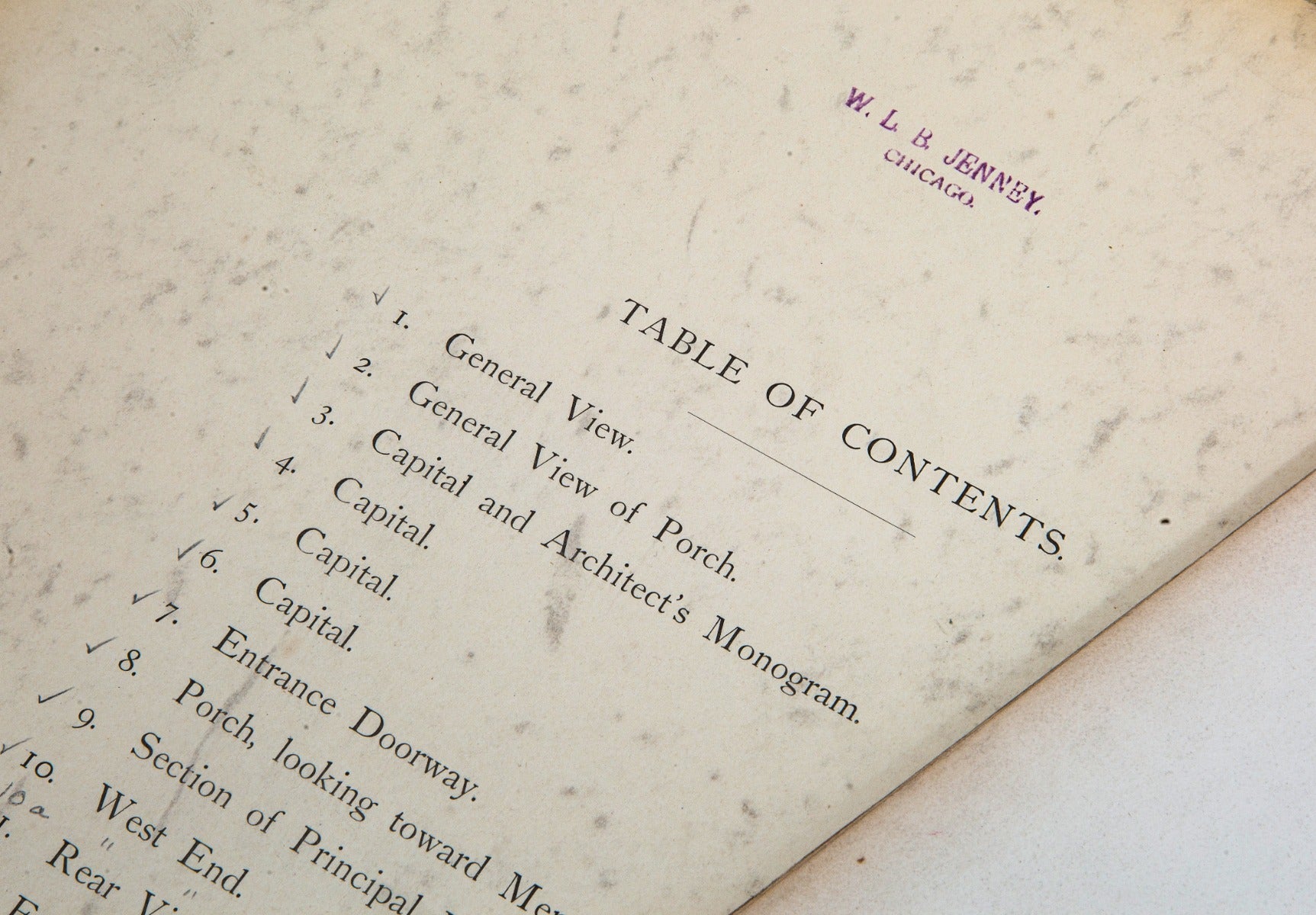 original monograph of h.h. richardson’s austin hall, harvard law school, cambridge, mass., from the architectural library of william le baron jenney.