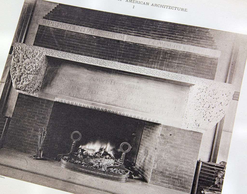 original monograph of h.h. richardson’s austin hall, harvard law school, cambridge, mass., from the architectural library of william le baron jenney.