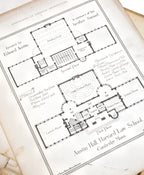 original monograph of h.h. richardson’s austin hall, harvard law school, cambridge, mass., from the architectural library of william le baron jenney.