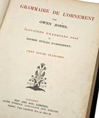 exceedingly rare intact first edition of owen jones grammar of ornament, day and sons, lithographers to the queen,  london