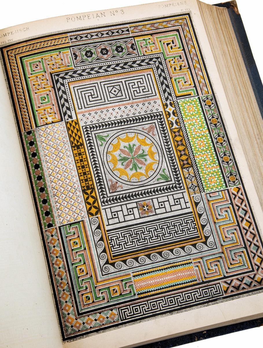 exceedingly rare intact first edition of owen jones grammar of ornament, day and sons, lithographers to the queen,  london