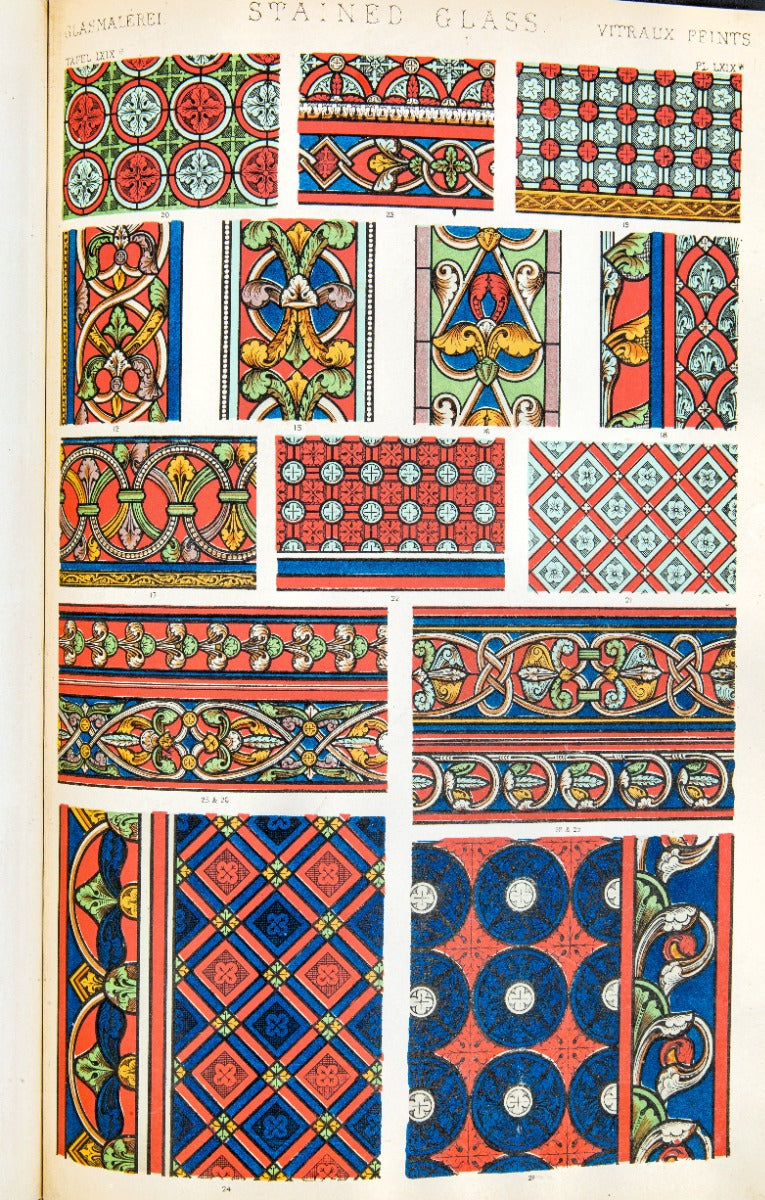 exceedingly rare intact first edition of owen jones grammar of ornament, day and sons, lithographers to the queen,  london