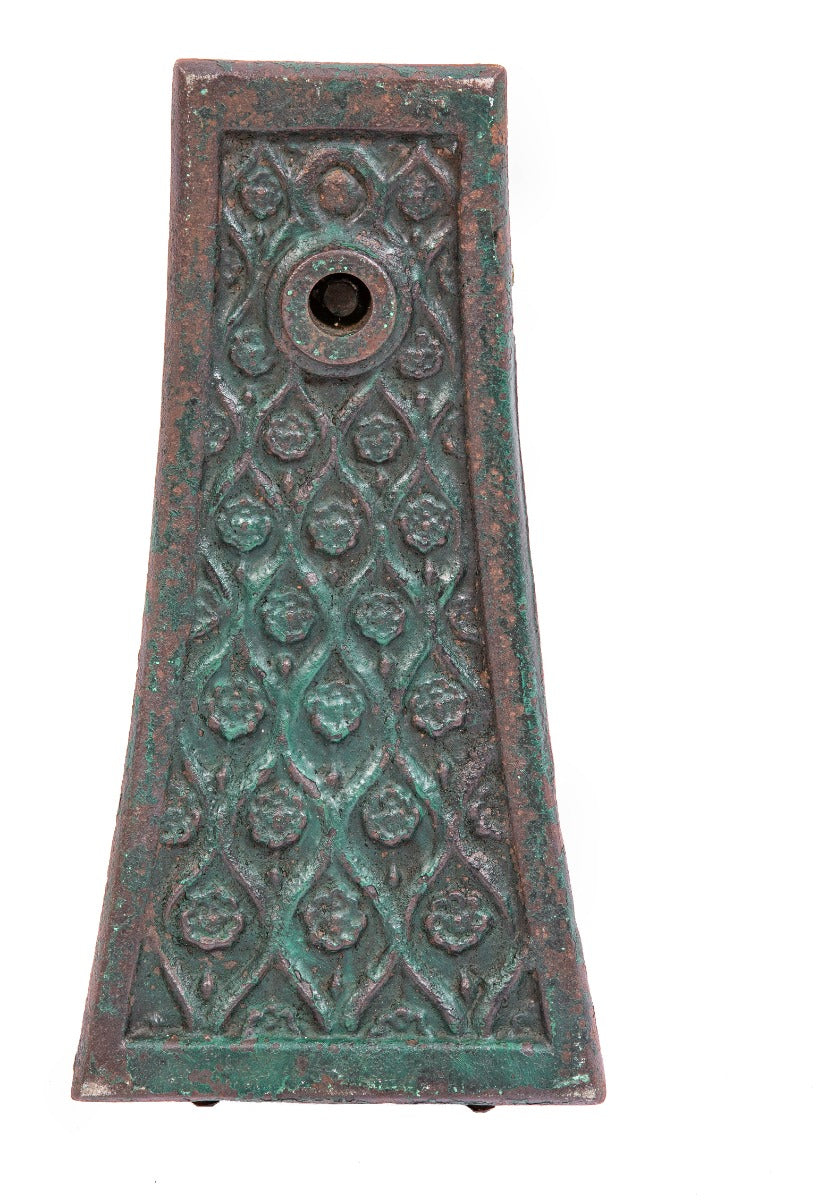 1894-95 original charles b. atwood-designed ornamental cast iron access panel from a chicago world's fair or columbian exposition