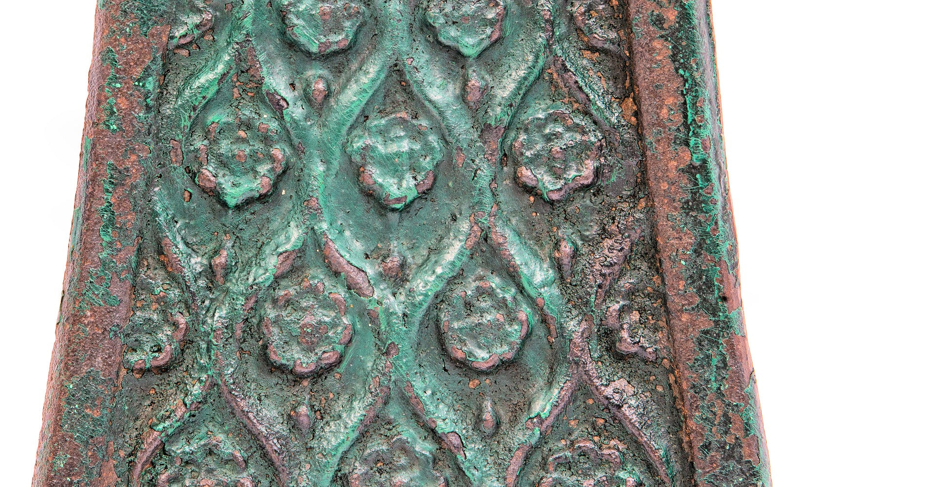 1894-95 original charles b. atwood-designed ornamental cast iron access panel from a chicago world's fair or columbian exposition