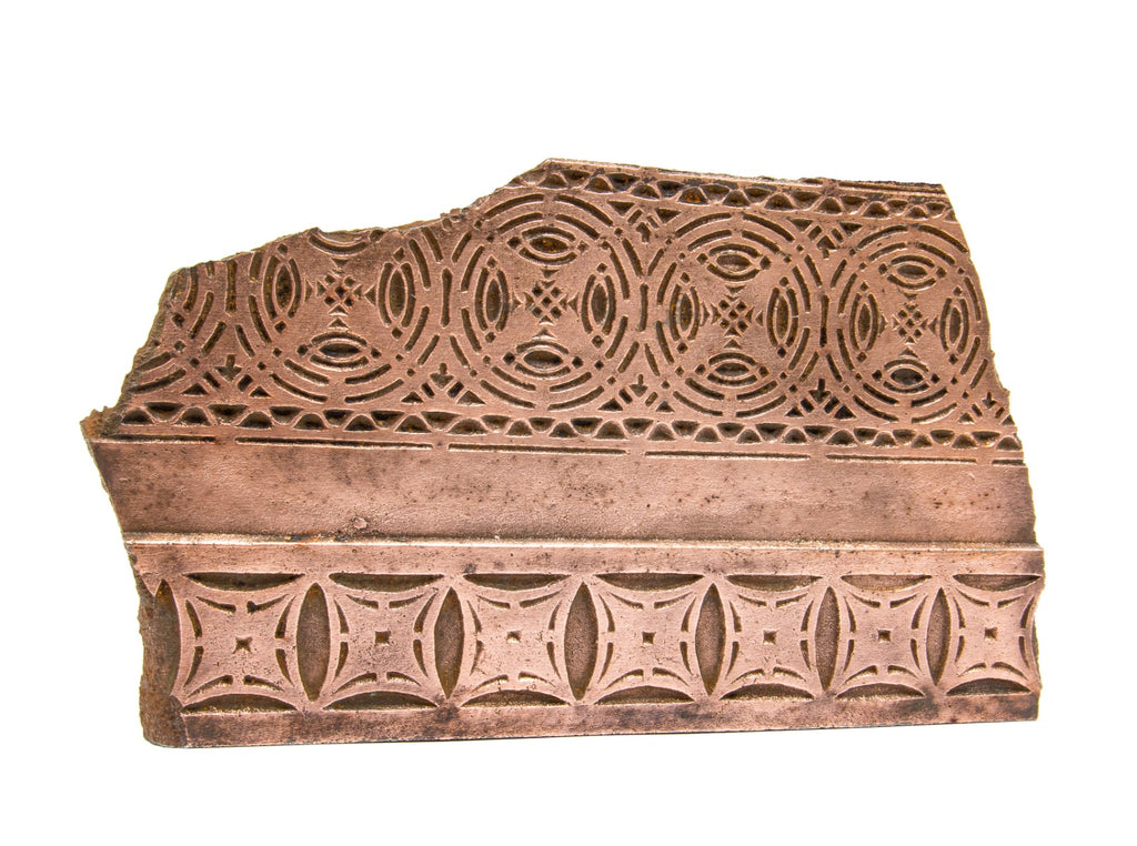 original louis h. sullivan-designed ornamental copper-plated cast iron chicago stock exchange staircase riser fragment