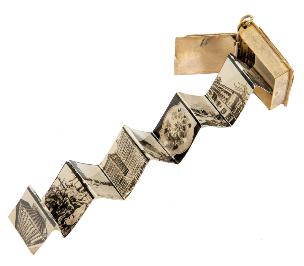 hard to find and completely intact miniature wrigley building photo album souvenir charm