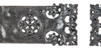 matching set of hard to find late 19th century ornamental cast iron  "auvergne" pattern door hinge plates by yale and towne company
