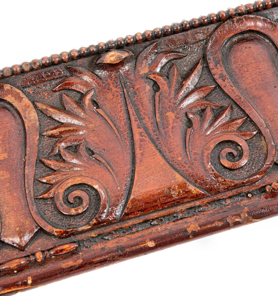henry ives cobb-designed original 1893 hand-carved mahogany wood trim section from chicago athletic association building