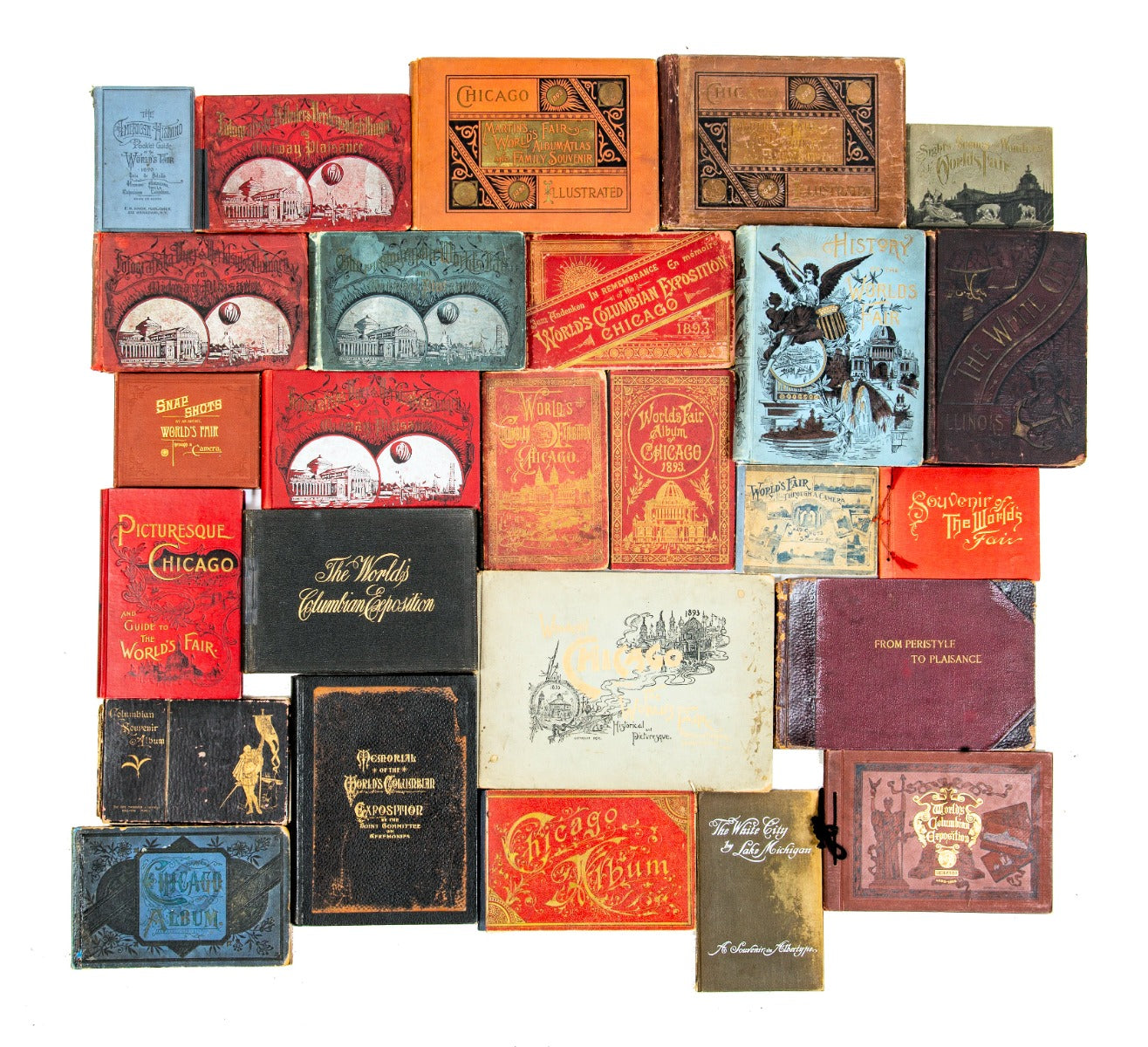 one of two martin's 1893 columbian world fair album atlas and family souvenir chicago