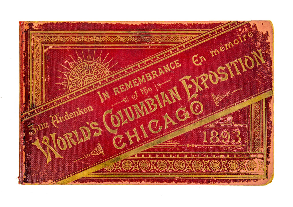 in remembrance of the world's columbian exposition, chicago, american souvenir & advertising co., hergert & frey, frankfurt, 1893