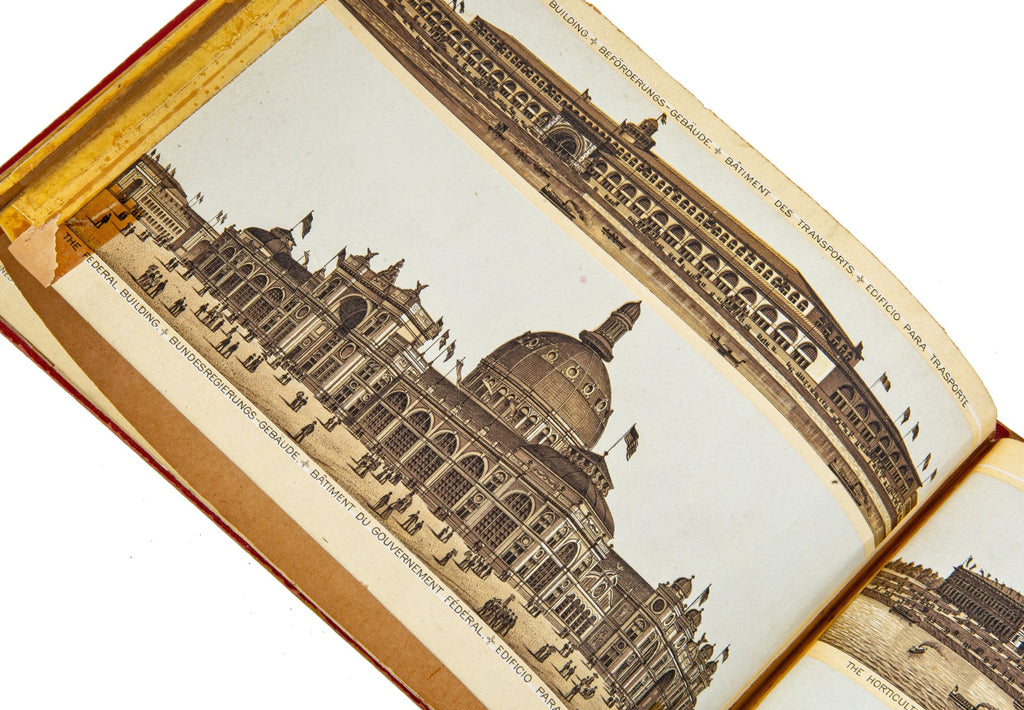 in remembrance of the world's columbian exposition, chicago, american souvenir & advertising co., hergert & frey, frankfurt, 1893