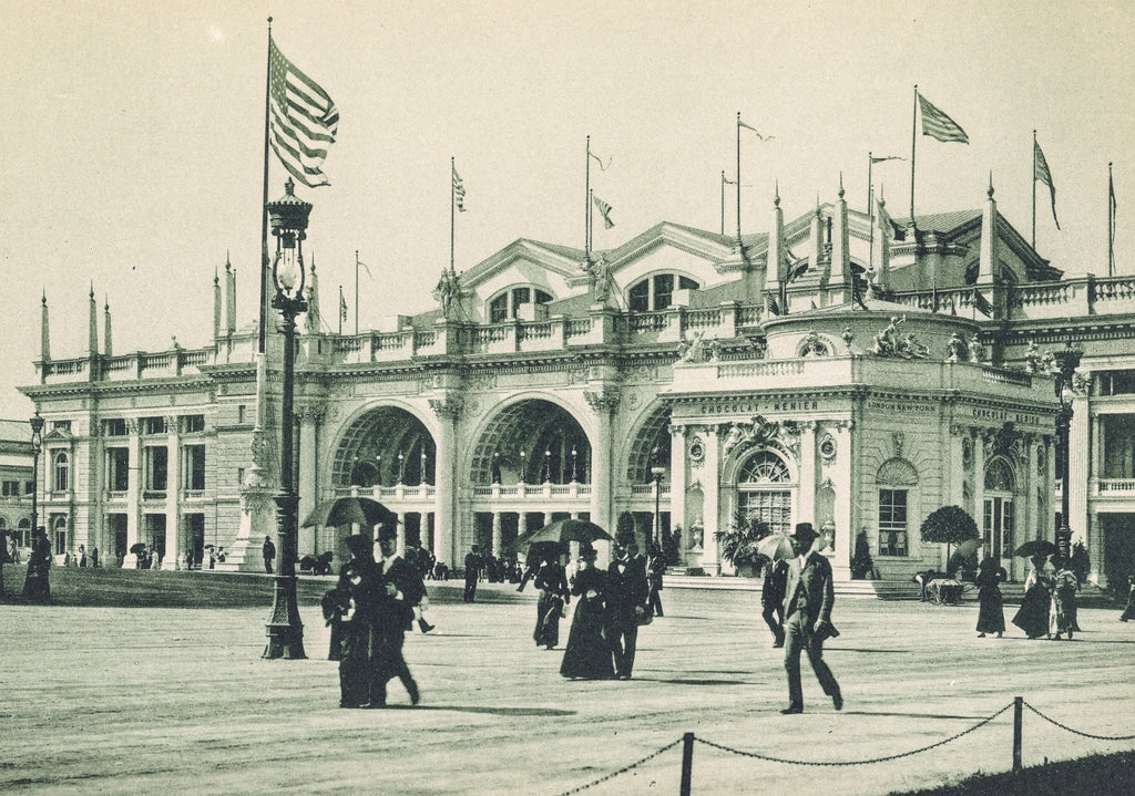 1894-95 original charles b. atwood-designed ornamental cast iron access panel from a chicago world's fair or columbian exposition