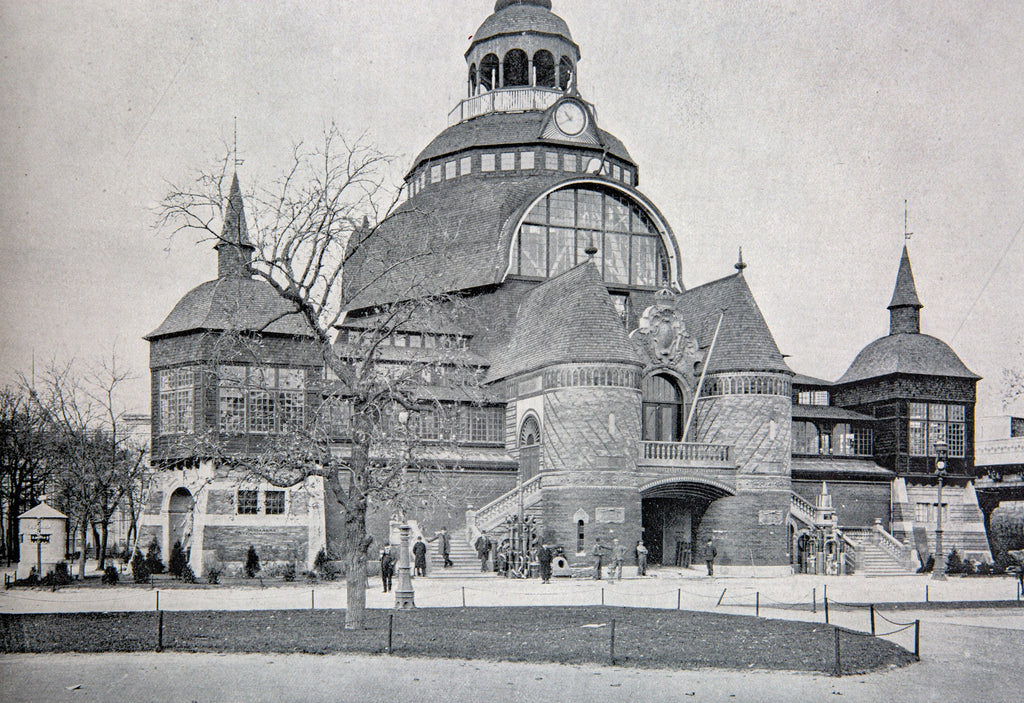 original unglazed ornamental red terra cotta fragment salvaged from the 1893 chicago columbian expoistion's swedish government building