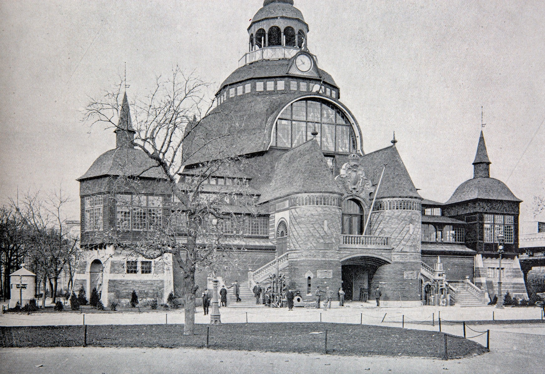 original unglazed ornamental red terra cotta fragment salvaged from the 1893 chicago columbian expoistion's swedish government building