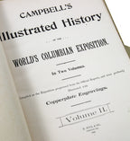 campbell's illustrated history of the world's columbian exposistion in two volumes