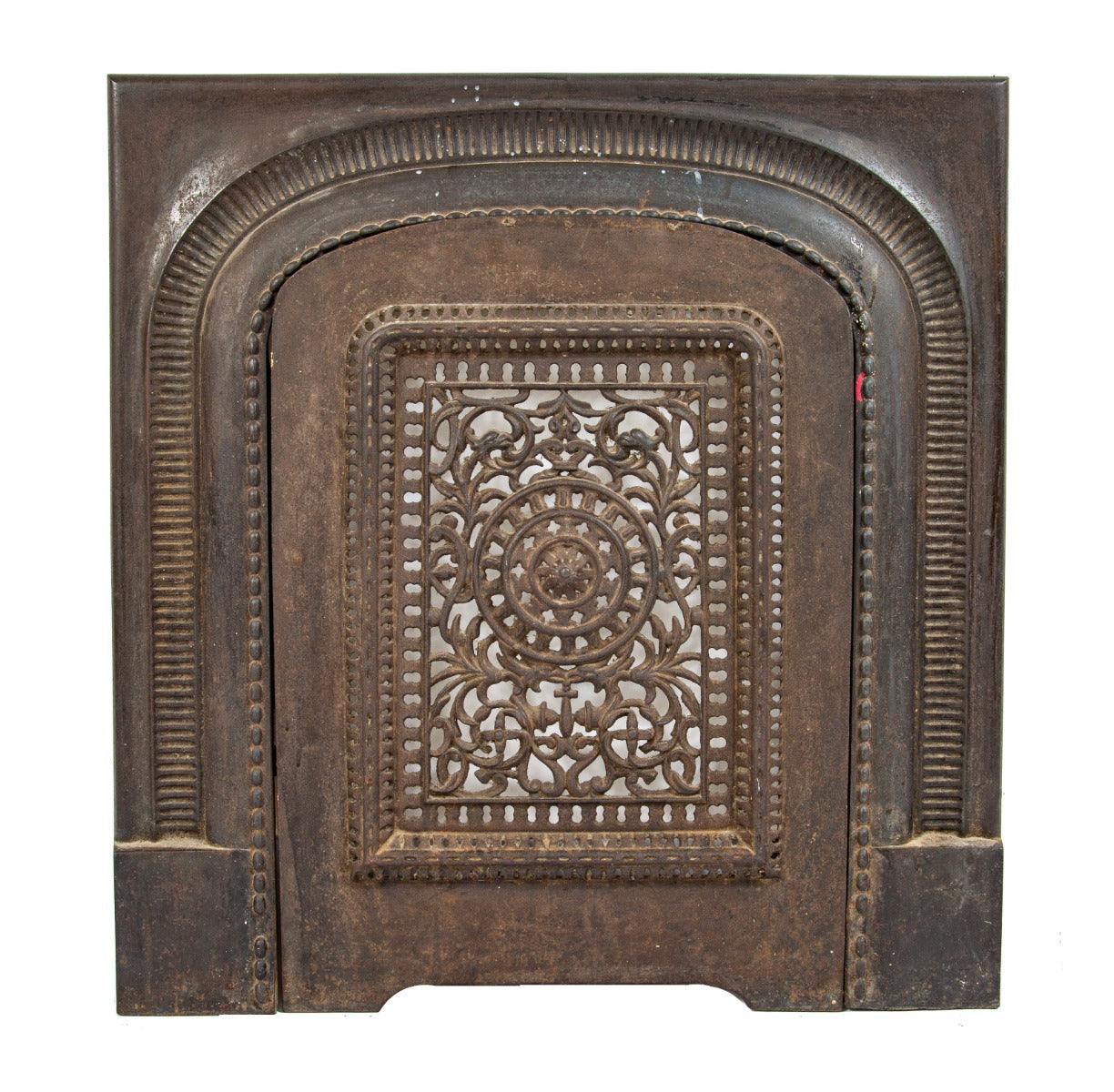 hard to find original late 1870s henry dibblee and company salvaged chicago cast iron fireplace mantel summer cover and surround