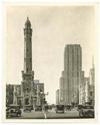 matching set of original holabird and root-designed ornamental cast iron palmolive building interior lobby doorknobs