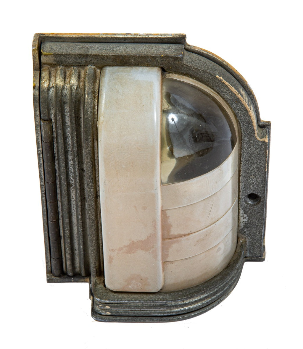 exceptional museum-quality american art deco machine age salvaged chicago building interior lobby elevator indicator light