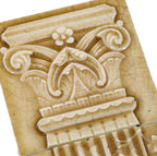 matching set of hard to find original salvaged chicago majolica glazed fluted column fireplace tiles with all over crazing