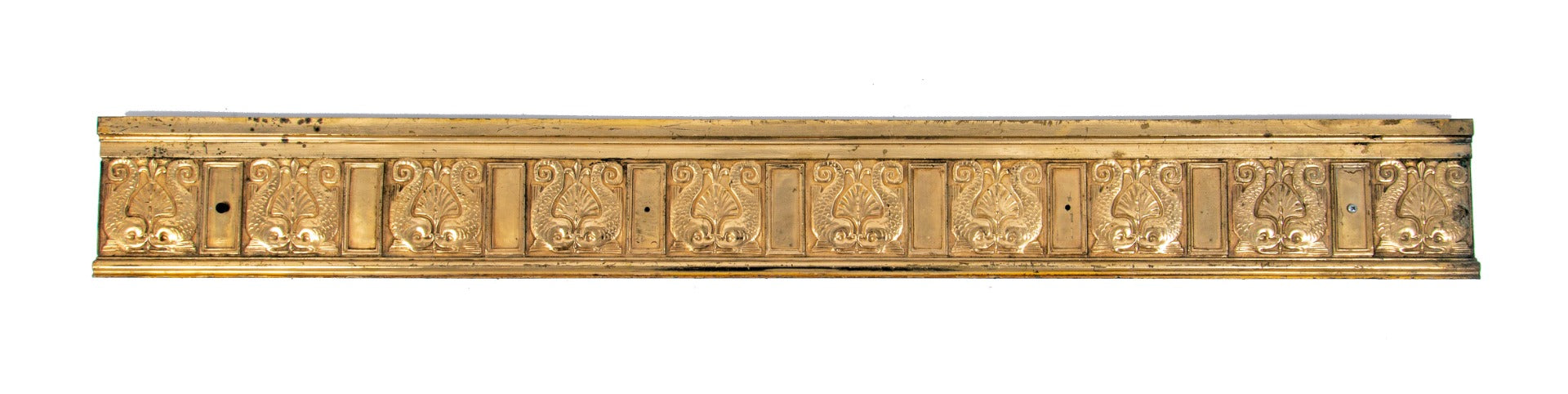 oversized museum-quality 1896 ornamental cast bronze d.h. burnham company fisher building elevator header designed by charles b. atwood