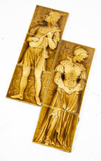 set of original late 1880s salvaged chicago american encaustic tile company salvaged chicago full-figured majolica-glazed tiles