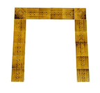 original 1888 completely intact interior residential majolica glazed fireplace tile surround salvaged from edbrooke & burnham-designed house