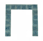 19th century maw & company salvaged chicago 17-piece complete residential rococo style fireplace majolica tie surround