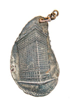 richly ornamented early 20th century original double-sided hotel morrison guest room key fob with garden terrace