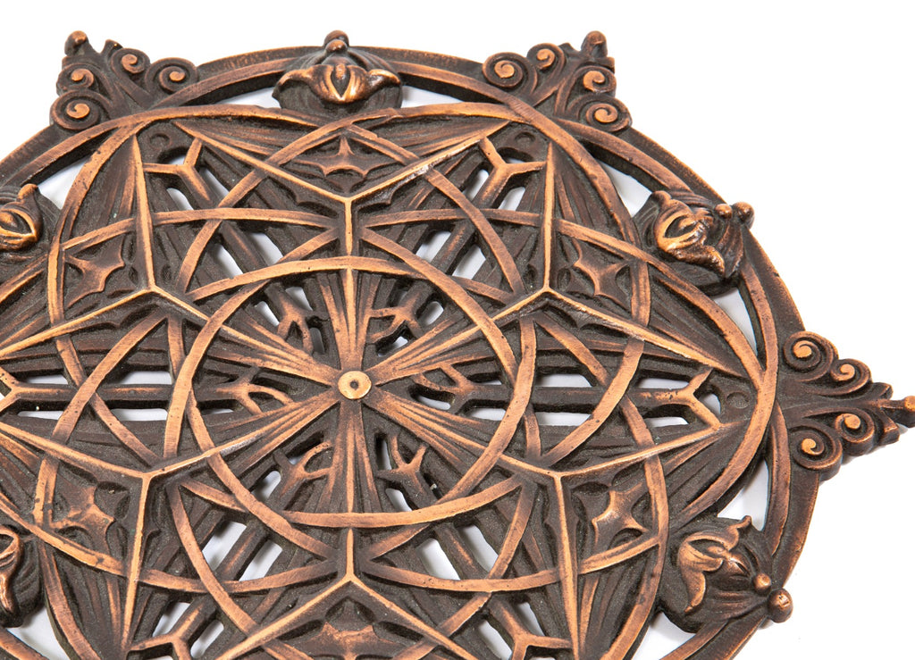 faithfully recreated louis h. sullivan-designed guaranty building interior lobby elevator medallion