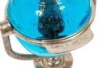 all original and intact early 20th century new york city penn station interior lavatory wall-mount nickel-plated beau brummel glass orb tilting soap dispenser