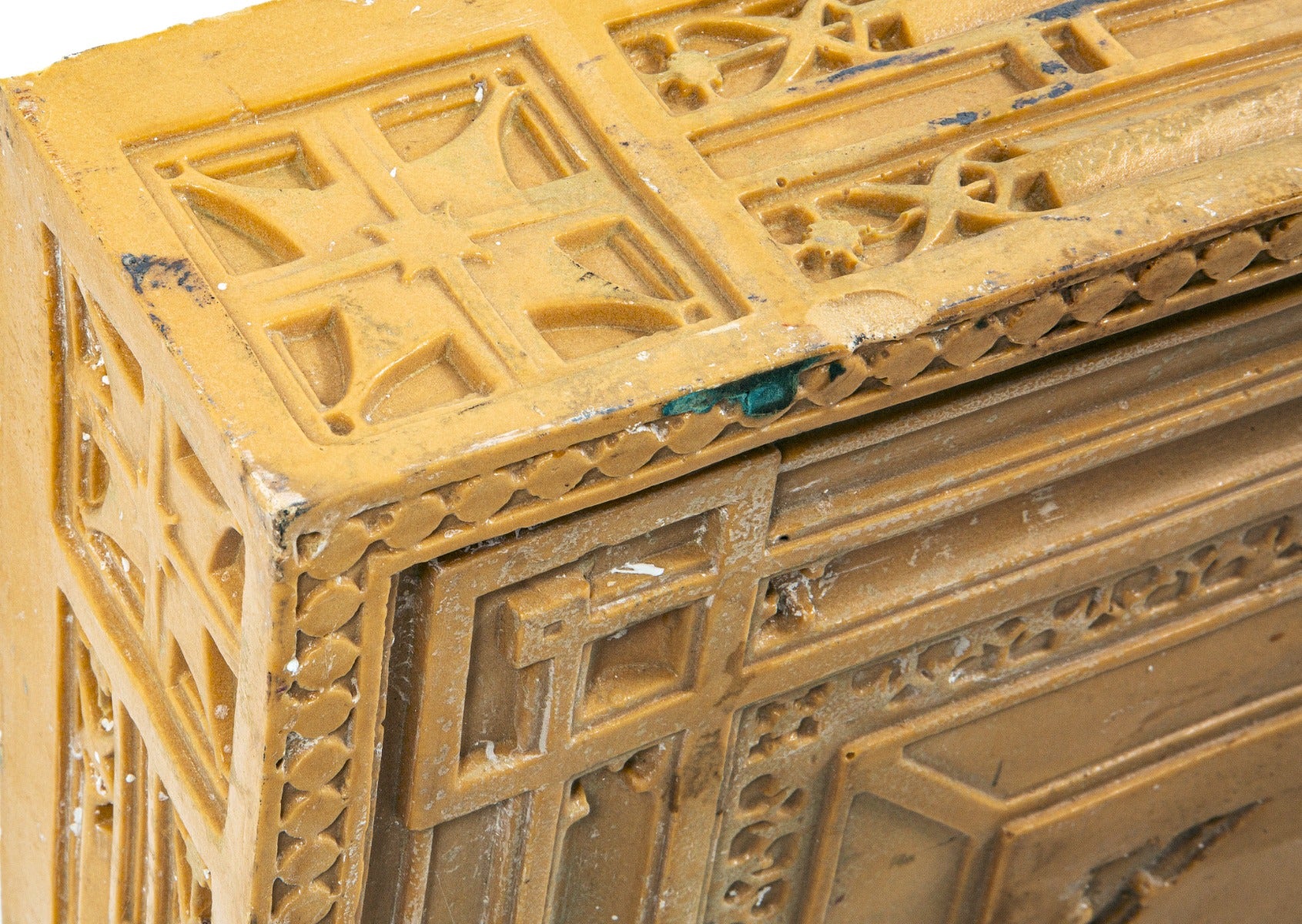 original early resin recast of a louis sullivan-designed plaster capital used in the restoration of peoples savings bank