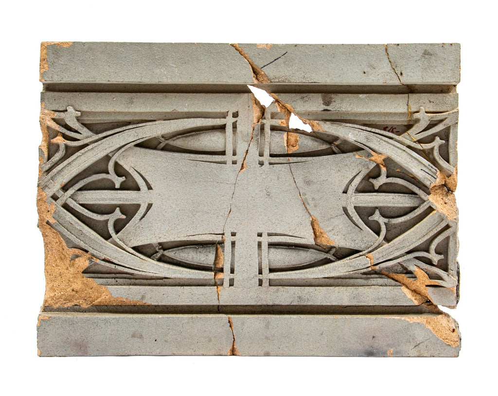 largely intact original louis h. sullivan-designed 1914 home building association bank exterior terra cotta panel