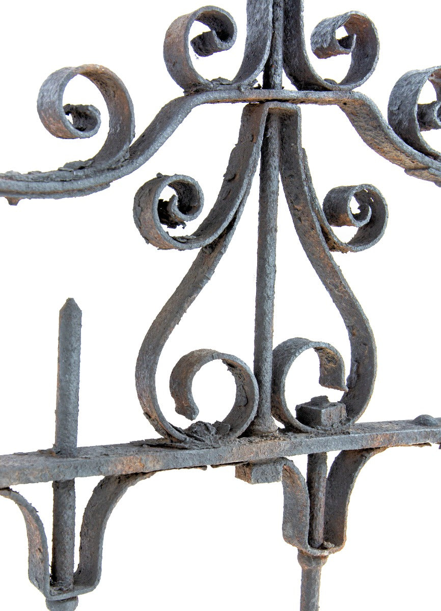 original 1880s barbee iron works nicely weathered and worn salvaged chicago workers cottage exterior gate door