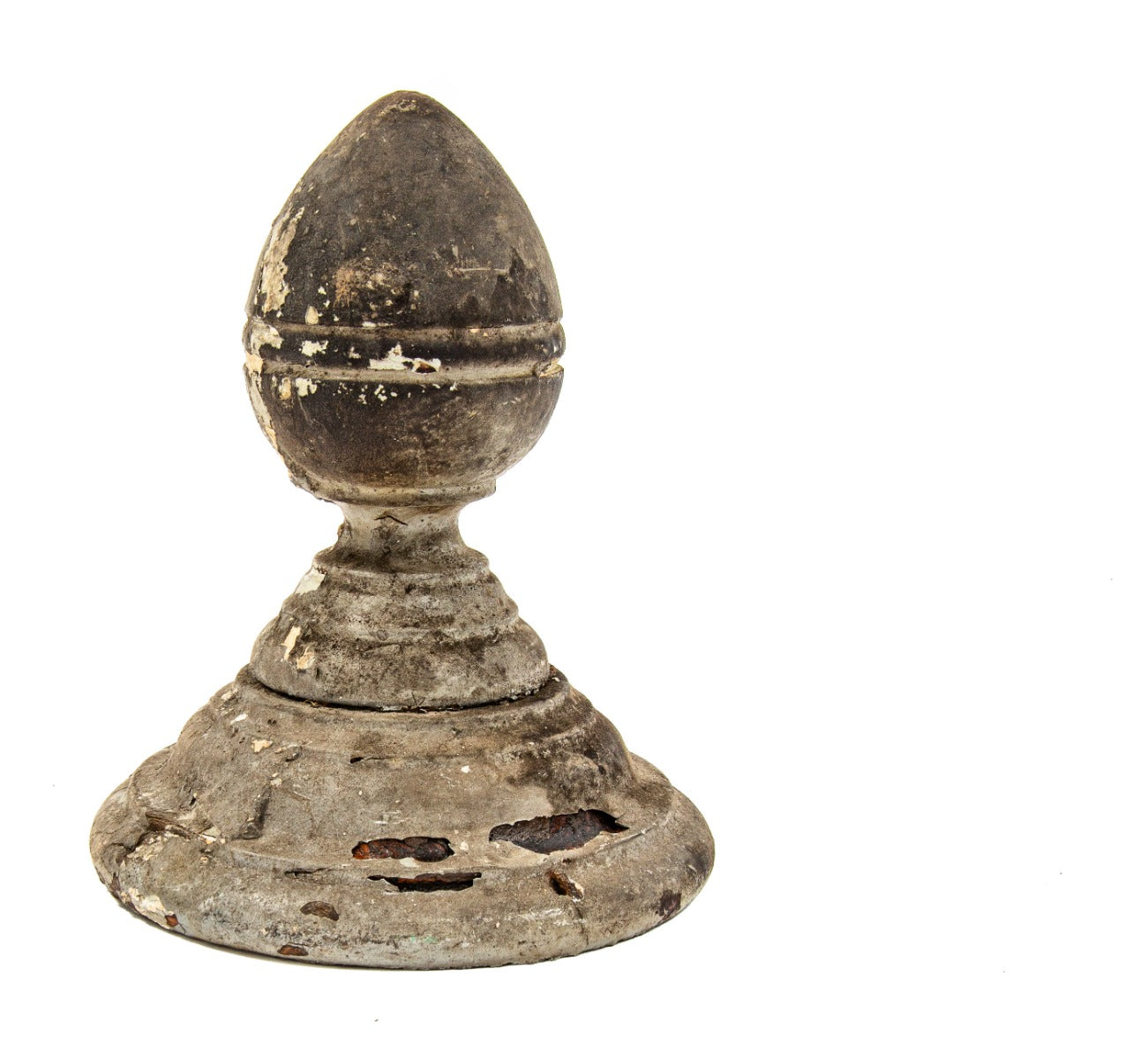 nicely weathered solid oak wood salvaged chicago interior residential newl post finial cap