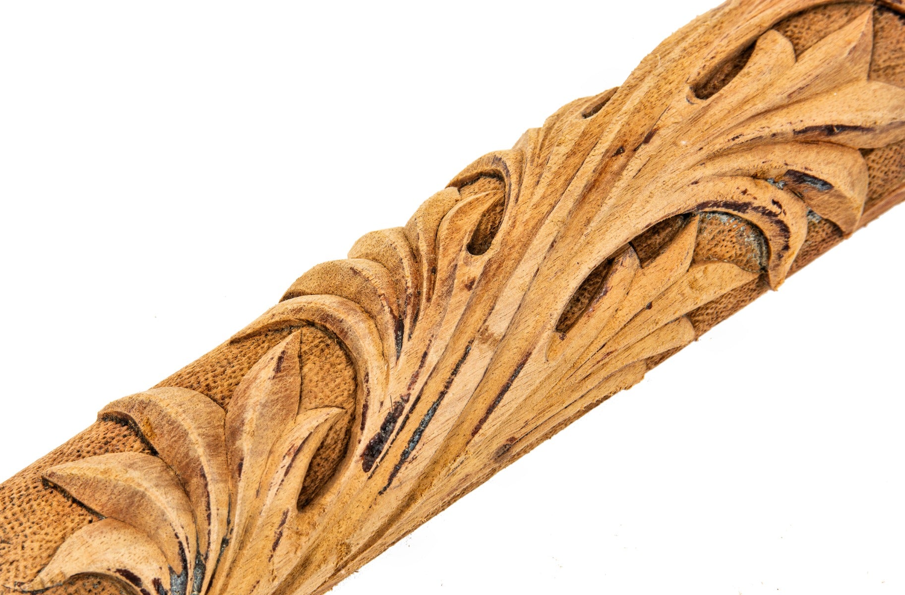 henry ives cobb-designed hand carved romanesque style mahogany wood fragment from chicago athletic association building