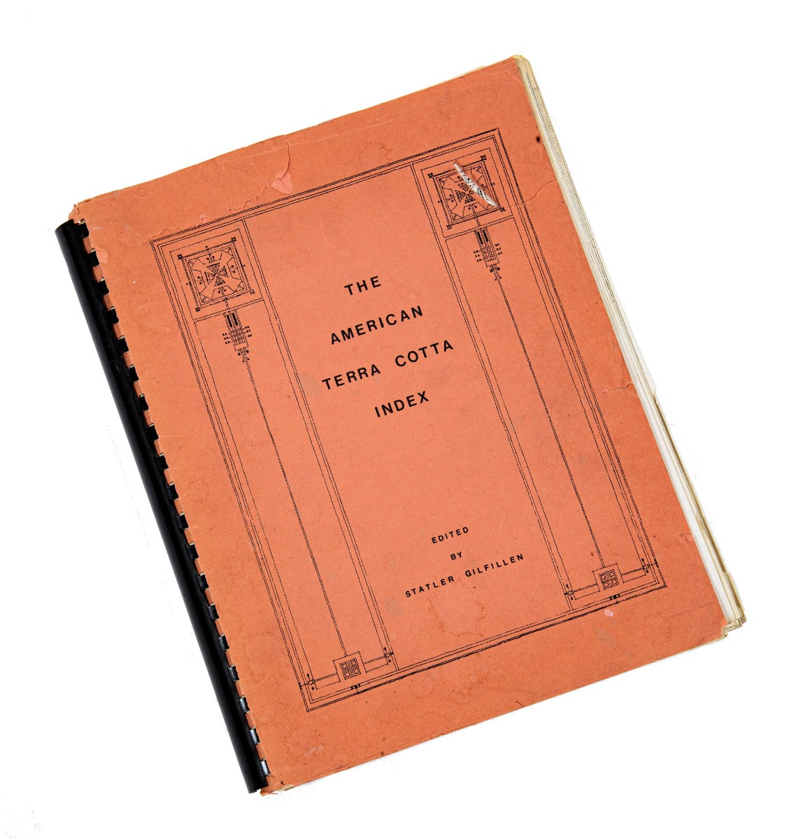 hard to find limited edition spiral-bound american terra cotta index (1972) by statler gilfillen