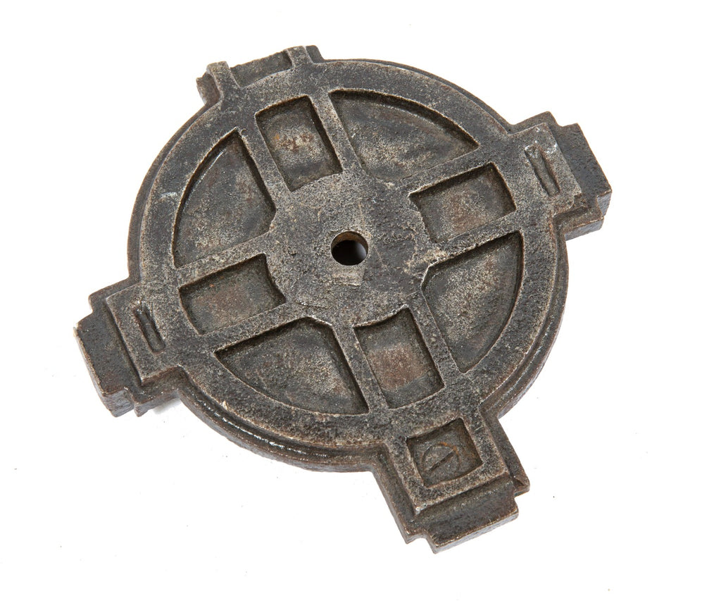 original hugh garden-designed 1907 ornamental cast iron interior staircase baluster fragment salvaged from michael reese hospital