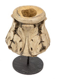 historically-important exterior white glazed wrigley building white glazed terra cotta rooftop finial fragment