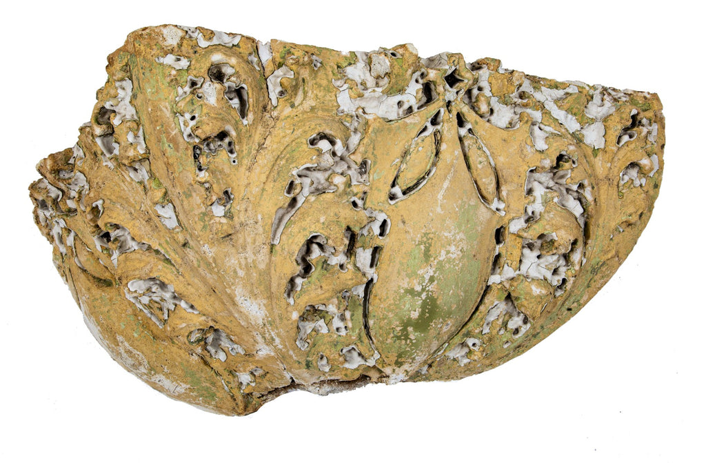 important hugh garden-designed sullivanesque style cast plaster interior michael reese hospital lobby capital fragment