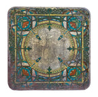 museum-quality 1920s original louis h. sullivan-designed polychromed lithographic tin stoveboard