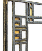 early 20th century prairie style leaded glass window attributed to robert s. spencer