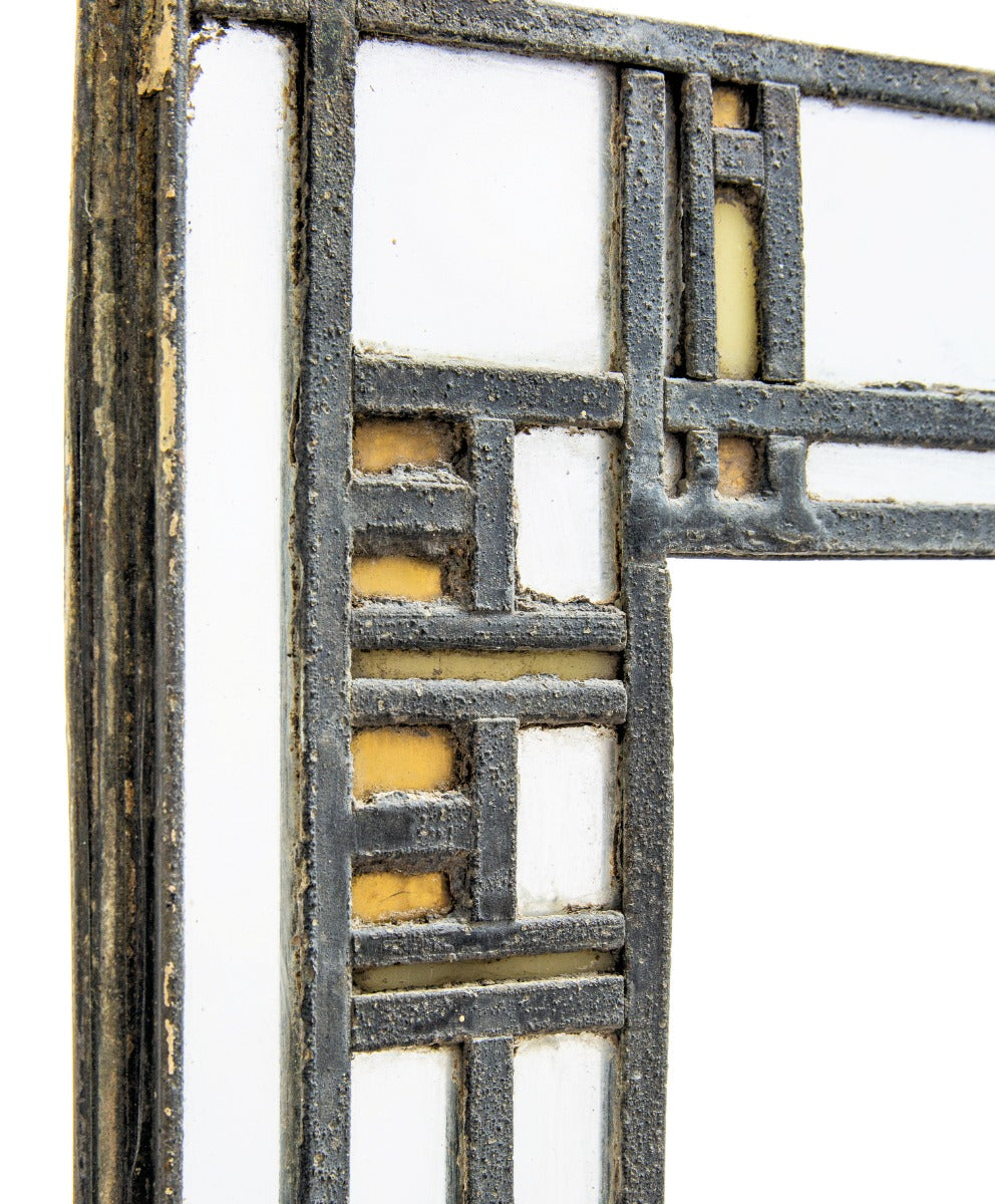 early 20th century prairie style leaded glass window attributed to robert s. spencer