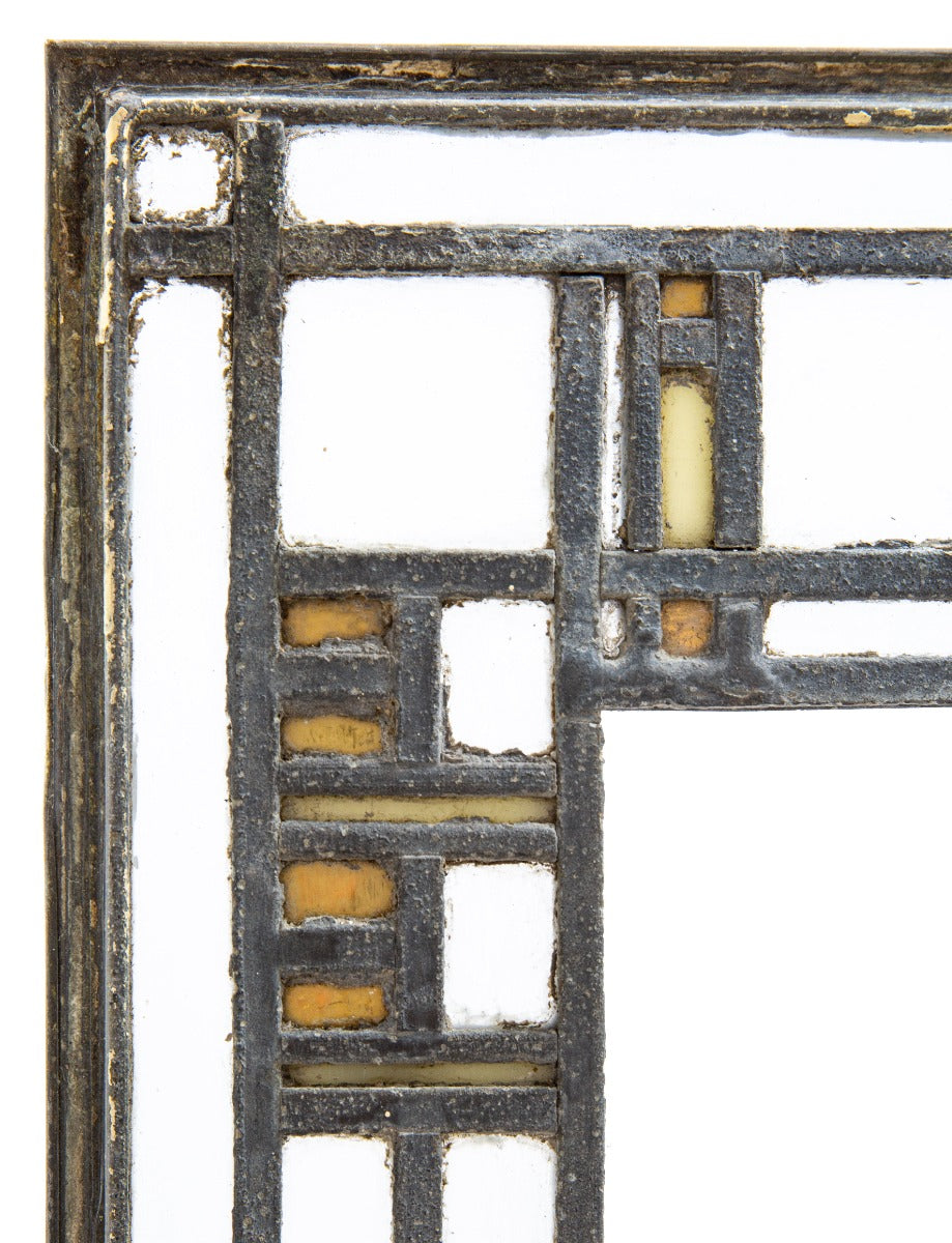 early 20th century prairie style leaded glass window attributed to robert s. spencer