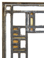 early 20th century prairie style leaded glass window attributed to robert s. spencer