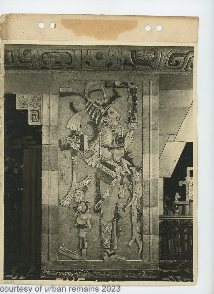 large lot of original 1928 mayan revival fisher theater detroit 8 x 10 photographs from the firm of graven and mayger