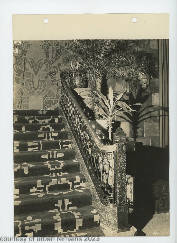 large lot of original 1928 mayan revival fisher theater detroit 8 x 10 photographs from the firm of graven and mayger