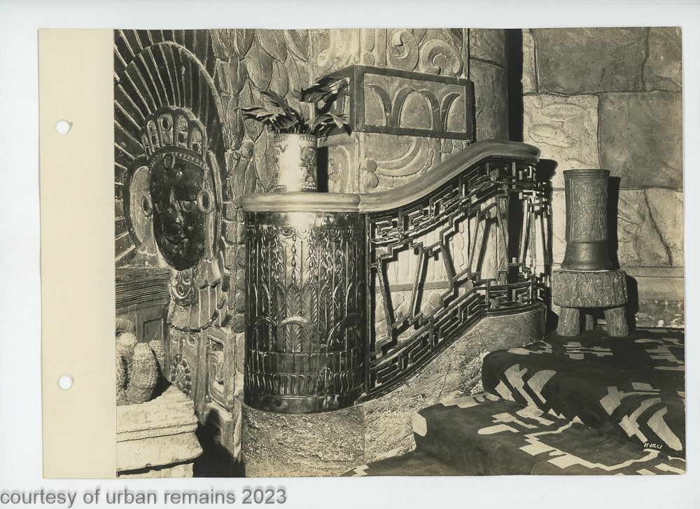 large lot of original 1928 mayan revival fisher theater detroit 8 x 10 photographs from the firm of graven and mayger